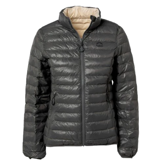 JAQUETA PUFFER DUPLA FACE PLUMA GANSO FEMININA 1200
