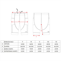 BERMUDA RACE COMPRESSÃO UNISSEX - Kailash