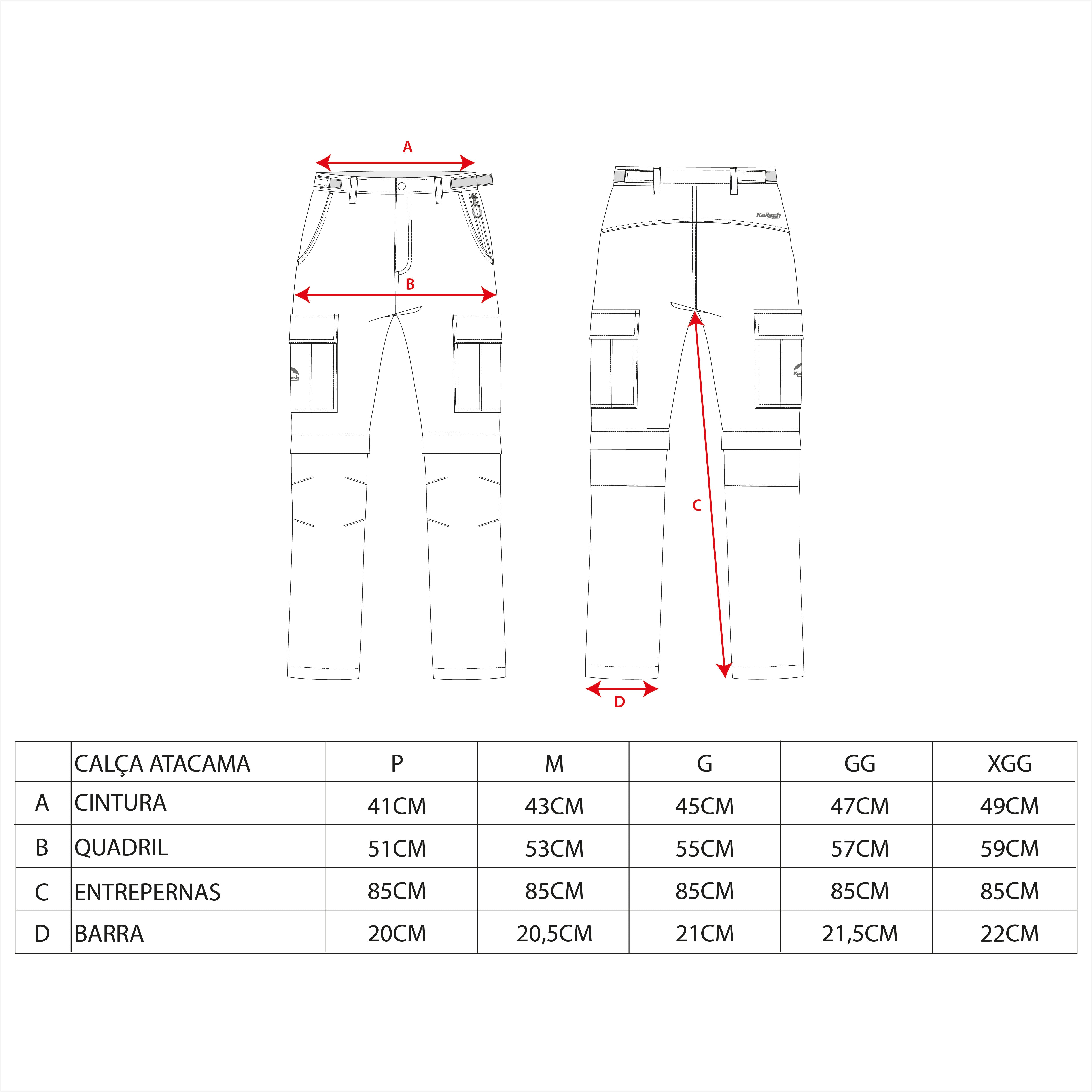 Calça-Bermuda Atacama Kailash Masculina - Kailash