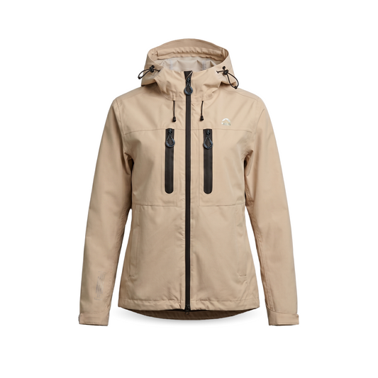 JAQUETA ANORAK 3X1 FITZ ROY OFF WHITE/PRETO FEMININO 1300