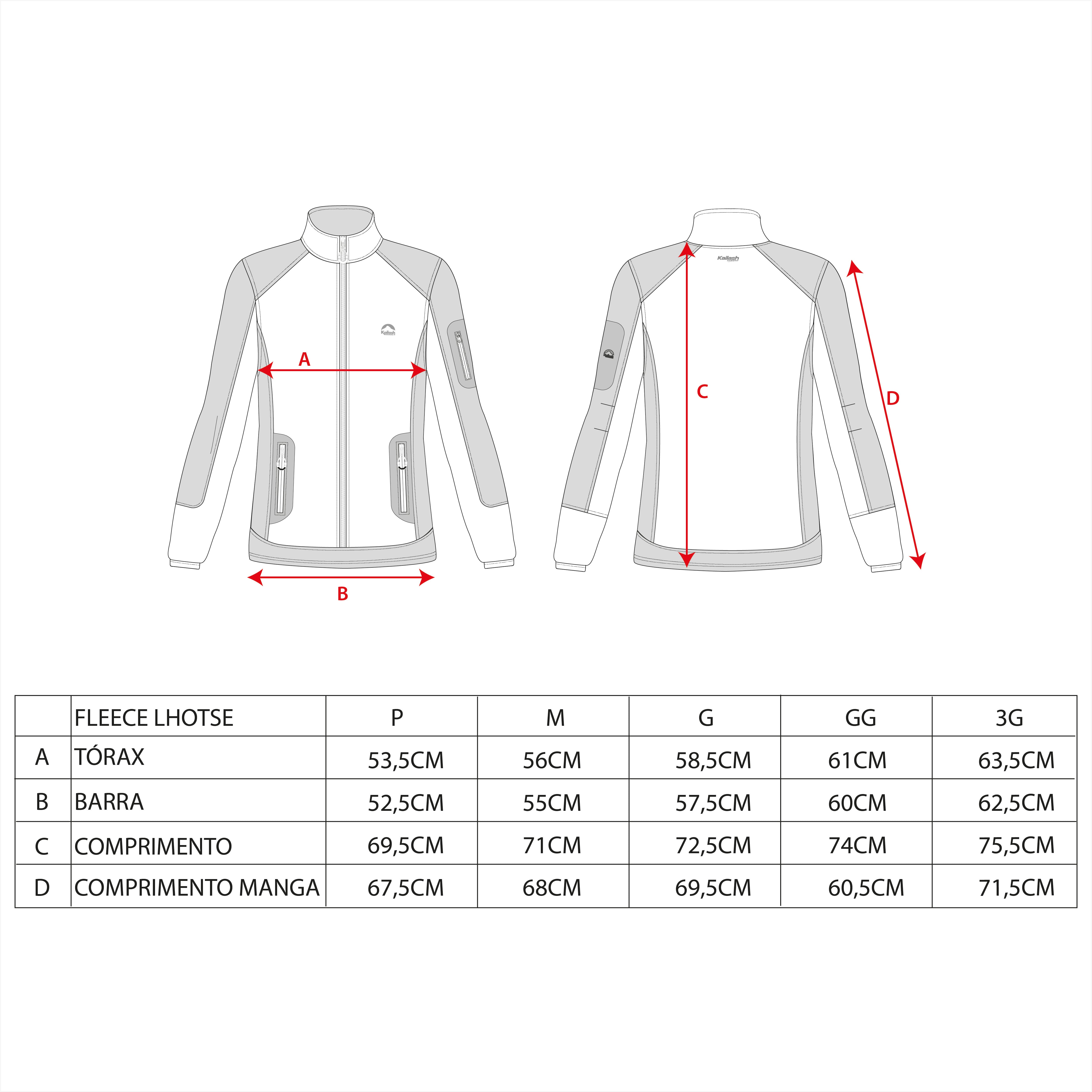 JAQUETA FLEECE LHOTSE MASCULINO - Kailash