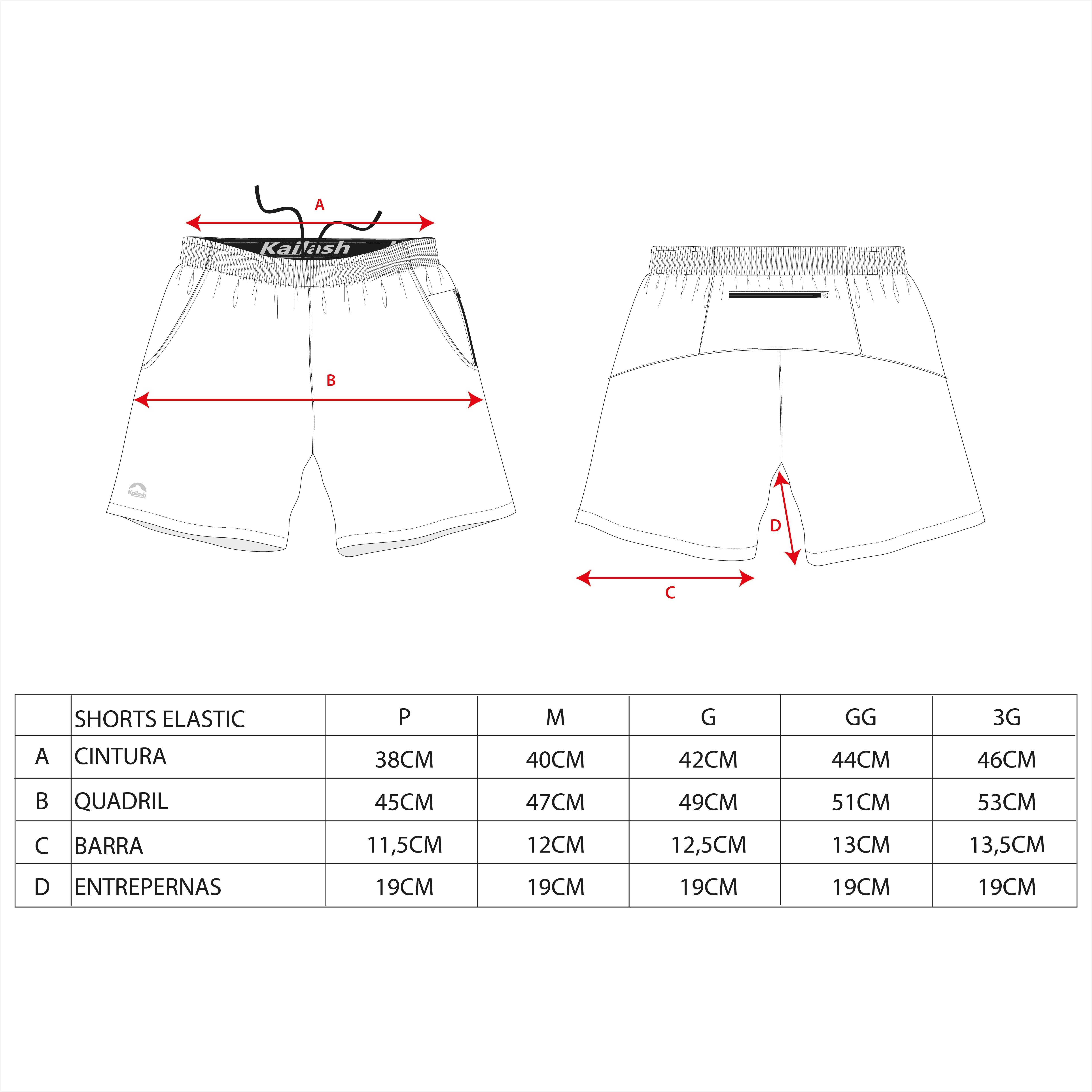 SHORTS MARATONA ELASTIC MASCULINO - Kailash