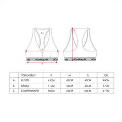 TOP ENERGY FEMININO - Kailash